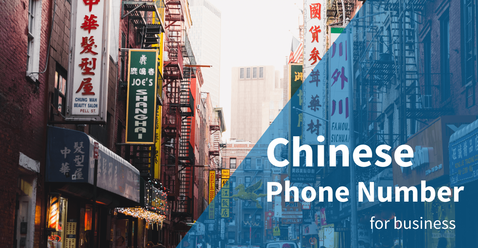 Chinese Phone Number Banner