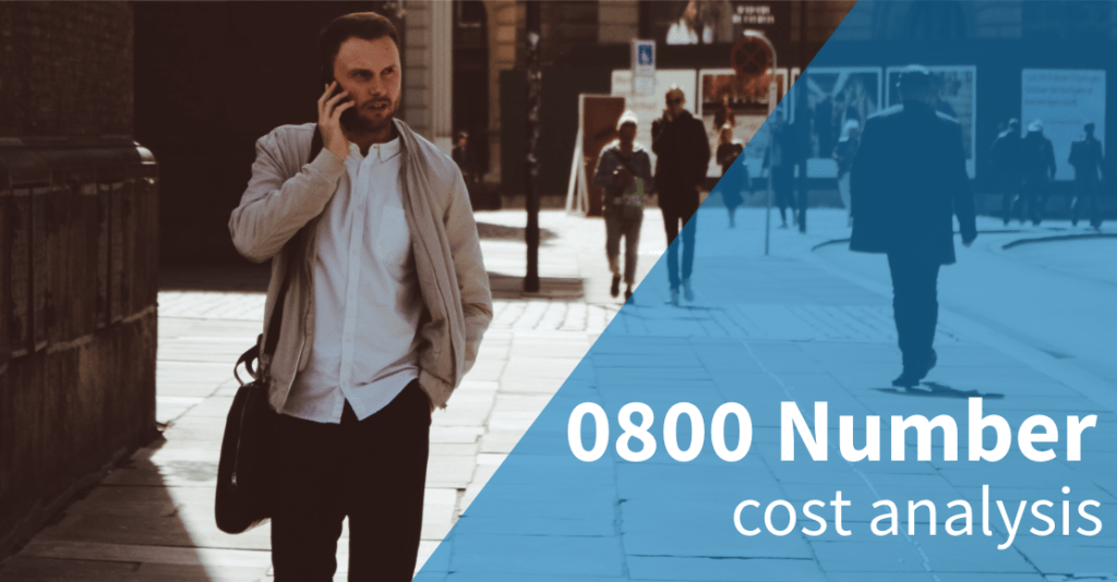 how much does 0800 number cost