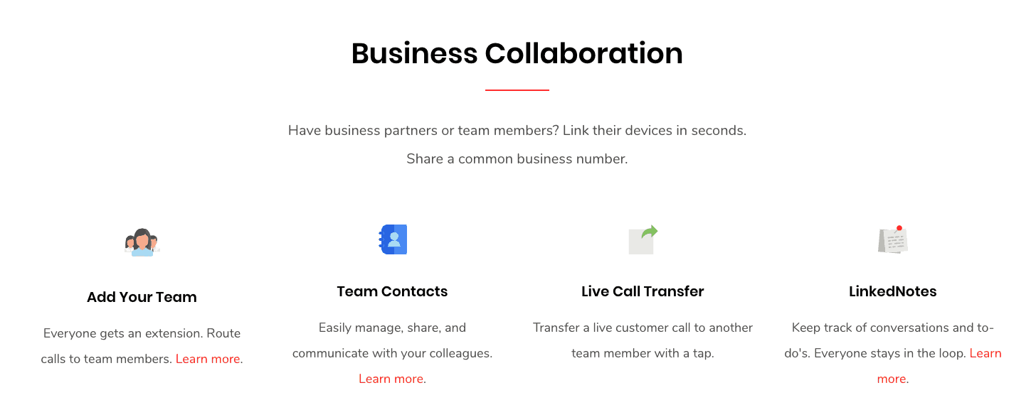 LinkedPhone business collaboration